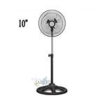 Suinga - Ventilateur brumisateur oscillant 45W 3 vitesses H100cm D100cm gris