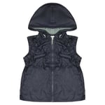 Nike Zip Up Hooded Gilet Womens Navy Sleeveless Sports Vest 261131 502 - Size Small