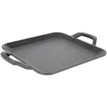 Lodge Griddle Cast Iron with Handles Square 11" Chef Collection Seasoned in Oil