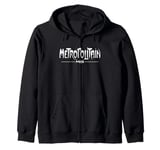 Vintage Metropolitain Paris Metro Sign Zip Hoodie