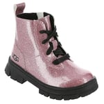 UGG Mixte enfant Ashton Lace Up Glitter Botte classique, Glitter Pink, 22 EU