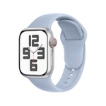 SRena Bracelet SBC1 pour bracelet apple watch se ultra 2 series 10 9 8 7 6 5 4 3 2 1 49mm 46mm 45mm 44mm 42mm 41mm 40mm 38mm cuir sport montre silicone en couleur Bleu Ciel