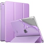 Lila Ipad 10.2 case för Ipad 9:e generationen 2021/ Ipad 8:e generationen 2020/ Ipad 7:e generationen 2019, mjukt frostat cover Slim Shell- case med S