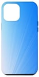 Coque pour iPhone 14 Pro Max Dégradé de couleur blanc et bleu ciel