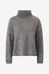 Object - Tröja objMinna L/S Rollneck Knit Pullover - Grå