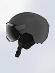 Decathlon Unisex PST 550 Ski Helmet With Visor - Dark Grey, Grey, Size L, Men