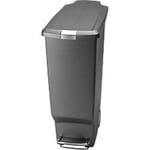 SLINGSBY Pedal Bin 40 L Grey Plastic