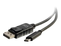 C2g 2.7M (9Ft) Usb C To Displayport Adapter Cable Black - 4K Audio / Video Adapter - Ekstern Videoadapter - Usb-C - Displayport - Svart