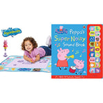 AquaDoodle T72034 Doodle, Official Tomy No Mess Colouring & Drawing Game Kids' Colouring Pens & Markers, Peppa Pig Water Drawing Mats, Norme & Peppa Pig: Peppa's Super Noisy Sound Book