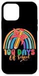 Coque pour iPhone 12 mini Art au crayon arc-en-ciel 100 jours d'école