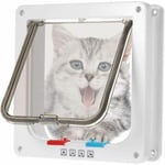 Chatière A Puce Electronique Chatiere Chatière A Puce Electronique Marron Chatiere Avec Kits De Vis Pour Chat Et Petit Chien Blanc Medium