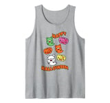 Gloomy Bear Naughty Grizzly Happy Halloween Ghost Pumpkin Tank Top