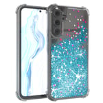 For Samsung Galaxy A54 mobile phone cover Liquid Glitter Cover Blue