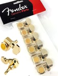 New Gold Fender USA 6 Inline 0990818200 Mechanics for Strat Tele Guitar