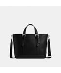 Coach Mens Warner Tote in Pebbled Leather - Black - One Size