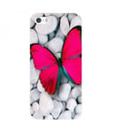 Coque Iphone 7 Iphone 8 Papillon rose fushia butterfly