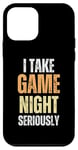 iPhone 12 mini I Take Game Night Seriously Board Game Humor Shirt Case