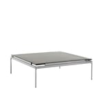 &Tradition - Sett Coffee Table LN13, Smoked Cast Glass/Dark Chrome - Soffbord - Luca Nichetto - Grå - Glas/Metall