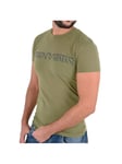 Emporio Armani Mens GBMC eagle - Dark Green material_cotton - Size Medium