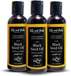 Extra Strong Black Seed Oil 100% Pure , Cold Pressed & 100 ml (Pack of 3) 