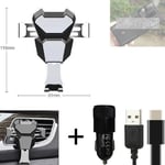  For nubia Red Magic 8 Pro+ Airvent mount + CHARGER holder cradle bracket car cl