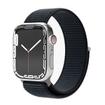 Apple Watch (42/44/45/SE/49mm) Vonmählen Fitness Loop Nylonrem - Mörkblå