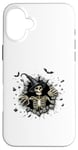 Coque pour iPhone 16 Plus Costume de squelette pour Halloween