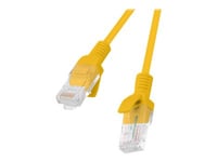 Lanberg - Patch-Kabel - Rj-45 (Hane) Till Rj-45 (Hane) - 2 M - 5.4 Mm - Utp - Cat 6 - Formpressad, Hakfri, Tvinnad - Orange, Ral 1028