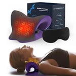 KEUTHON Relaxeur de Cou et d'épaule, Dispositif de Traction Cervicale, relâcheur de Cou, Forme de Dos, Support de Nuque, traversin, Coussin chiropratique, Cervical, étireur de Cou (Violet)