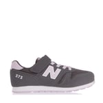 New Balance Boys Boy's Kids 373 Hook & Loop Trainers in Stone - Size UK 10.5 Kids