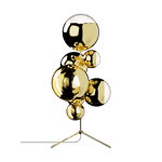 Tom Dixon Mirror Ball chandelier golvlampa LED 181 cm Gold