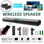 Wireless Bluetooth TV Home Theater Sound Bar 4 Speakers Subwoofer RCA AUX Remote