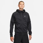 Nike Luvtröja Therma-FIT Fitness Full Zip - Svart/Vit, storlek XX-Large