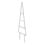 Windhager Treillis Tree | métal, 30 x 115 cm | Anthracite | Treillis Jardin, Support pour Plantes, Aide à Grimper pour Plantes, Treillis, Aide à Grimper | décoration de Jardin