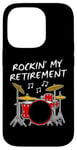 Coque pour iPhone 14 Pro Batteur Retraite Musicien Retraité