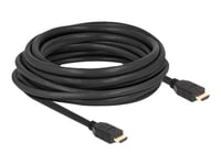 Delock - High Speed - Hdmi-Kabel Med Ethernet - Hdmi Hann Til Hdmi Hann - 7 M - Svart - 8K 60Hz Støtte, Up To 48 Gbps Data Transfer Rate