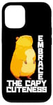 Coque pour iPhone 12/12 Pro Embrassez le jeu de mots Capybara Capy-Cuteness pour les visiteurs du zoo