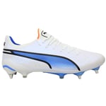 Puma King Ultimate MxSG Mens White Football Boots - Size UK 7.5