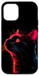 Coque pour iPhone 12/12 Pro Croquis de chat Look 90s Cat Lover