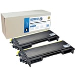 Refresh Cartridges Black TN2000XL Toner 2 Pack Compatible With Brother Printers