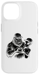 Coque pour iPhone 14 Funny Cryptid Bigfoot Alien Love Valentine Monster Femme Homme