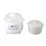 200W Mini Ceramic Stew Cooker 1L Capacity Electric Slow Cooker Porridge Soup UK