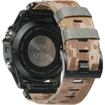 22 26 mm Nylon Militär rem För GARMIN FENIX7 7X PRO 6 6X Mjuk slitstark remkropp För 965 Instinktiv ersättnings Camouflage brown