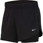 Nike Women Flex 2-in-1 Training Shorts - Black/Black/White, M