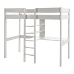 Lit Mezzanine & Bureau Enfant "Pino" 90x200cm Blanc