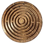 20cm Wooden Labyrinth Maze Board Game with 3 Silver Ball bearings