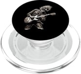 Skeleton Guitar Guy Rock And Roll Band Rock On PopSockets PopGrip pour MagSafe