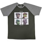 Gorillaz Unisex Adult Demon Days Cotton Raglan T-Shirt - S