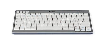 Bakker Elkhuizen BNEU950WDE Clavier DE QWERTZ Ultraboard 950 Blanc-Argent/Wireless