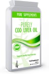 Cod Liver Oil 1000Mg 90 Soft Gel Capsules | High Strength DHA EPA Fish Oil Suppl